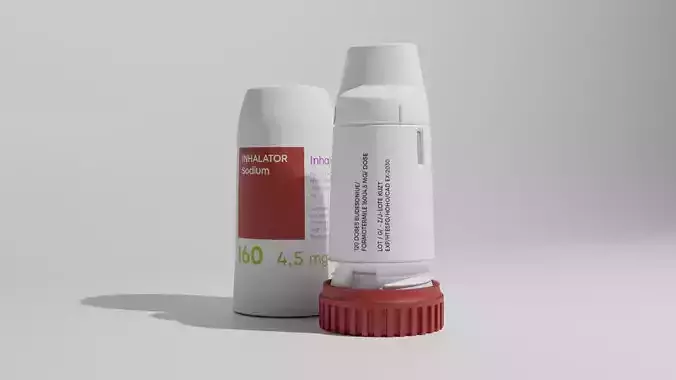 Asthma Inhaler  3D model