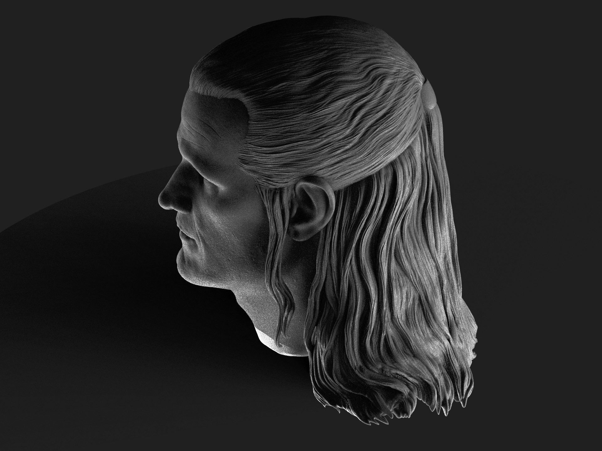 Daemon Targaryen - Matt Smith Head  3D print model_3