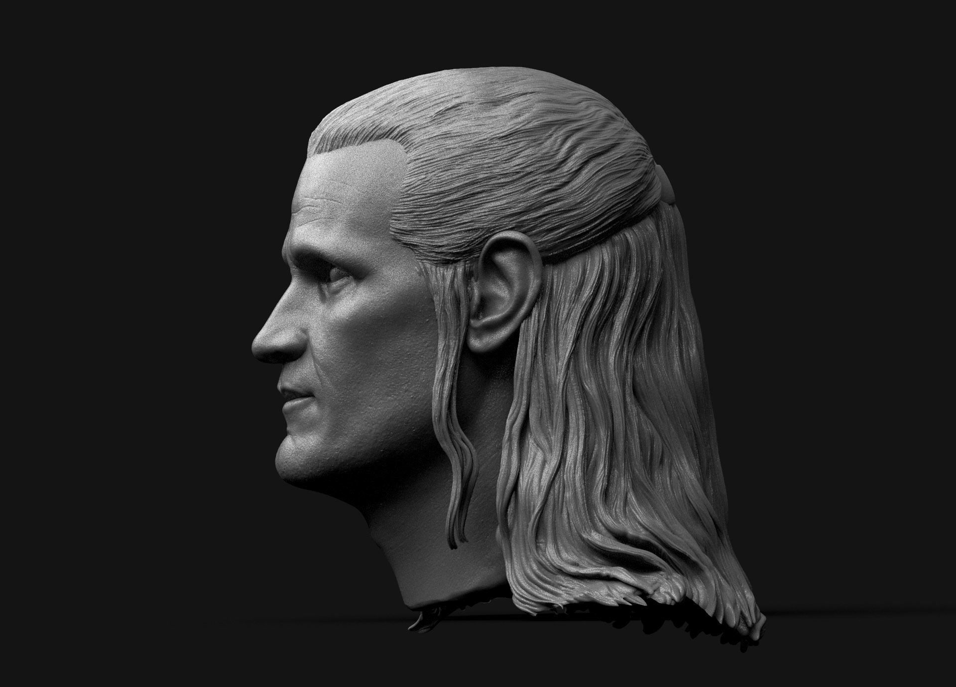 Daemon Targaryen - Matt Smith Head  3D print model_2