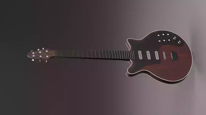 3D Electric Guitar Model