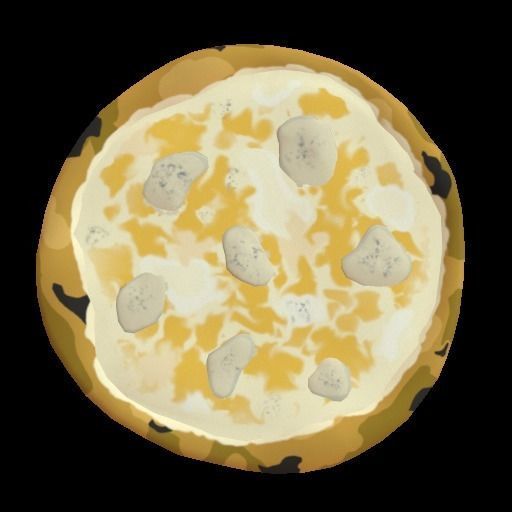 Pizza collection - 18 Pizze stylized Low-poly 3D model_3