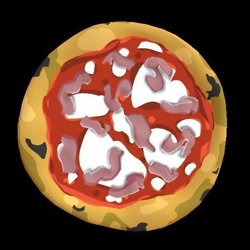 Pizza collection - 18 Pizze stylized Low-poly 3D model_13