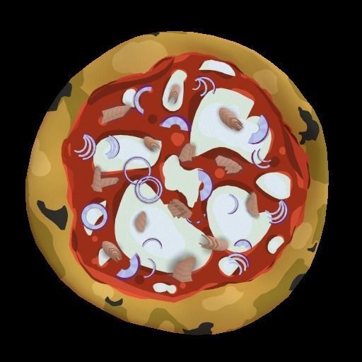 Pizza collection - 18 Pizze stylized Low-poly 3D model_15