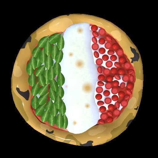 Pizza collection - 18 Pizze stylized Low-poly 3D model_5