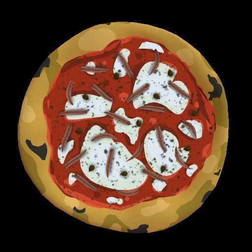 Pizza collection - 18 Pizze stylized Low-poly 3D model_14