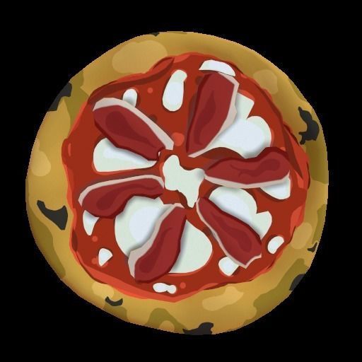 Pizza collection - 18 Pizze stylized Low-poly 3D model_8