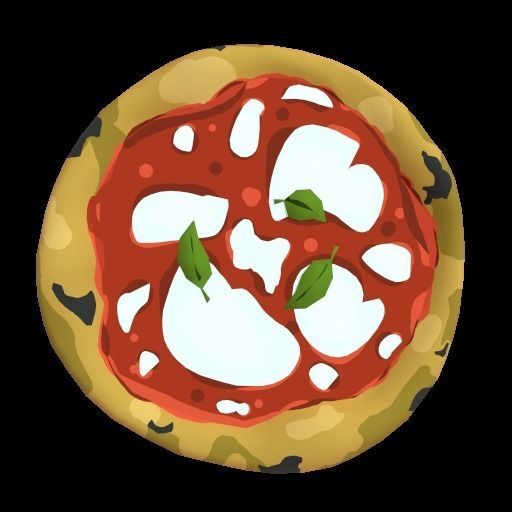Pizza collection - 18 Pizze stylized Low-poly 3D model_2