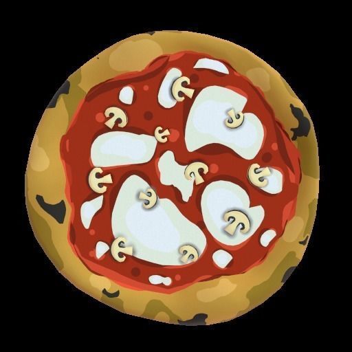 Pizza collection - 18 Pizze stylized Low-poly 3D model_9