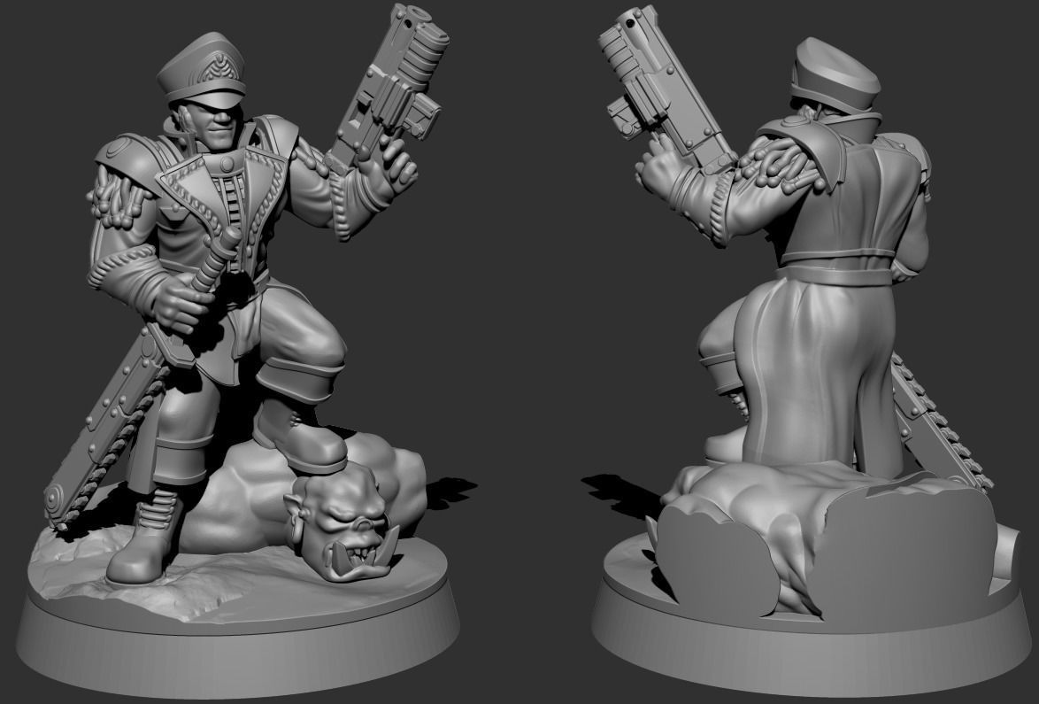 Primus Scions - Morale Officer 3D print model_4
