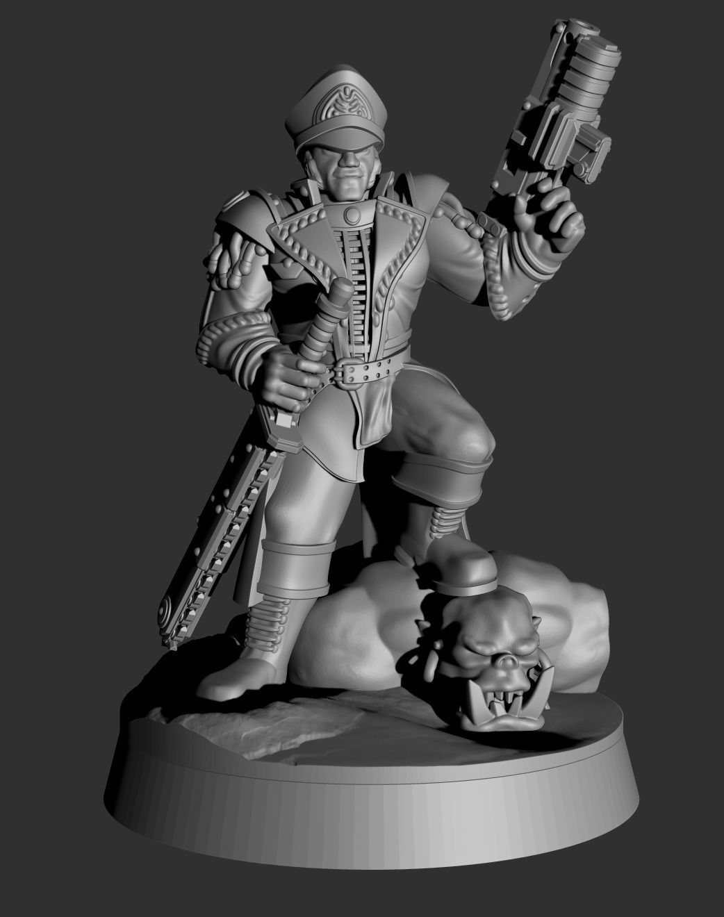 Primus Scions - Morale Officer 3D print model_6