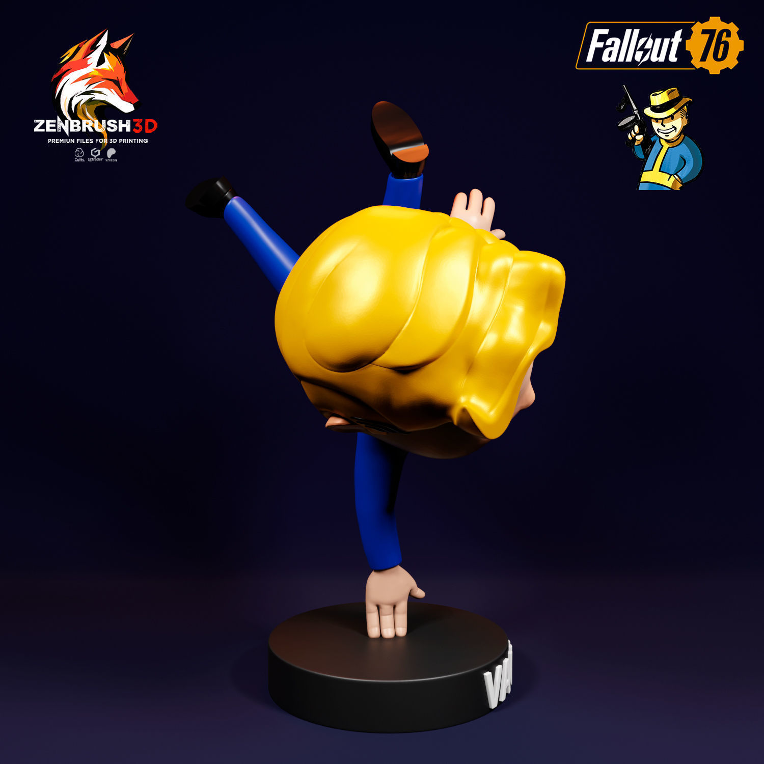 BOBBLEHEAD PACK 2 - FALLOUT 3D PRINTING - STL 3D print model_8