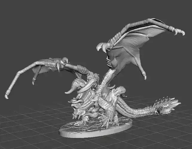 DRAGON DIABLOS STYLE FANART MINIATURE MODEL FOR FANTASY GAMES