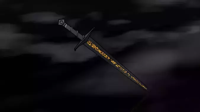 Lava Sword Free 3D model