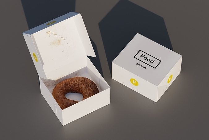 food packaging set 3D model 6