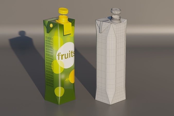 food packaging set 3D model 3
