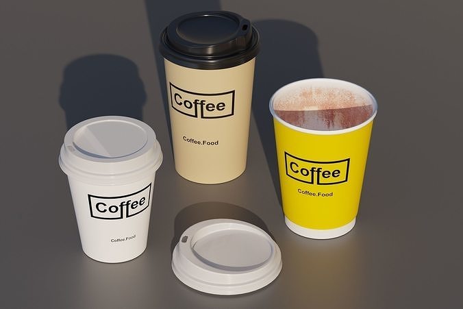food packaging set 3D model 4