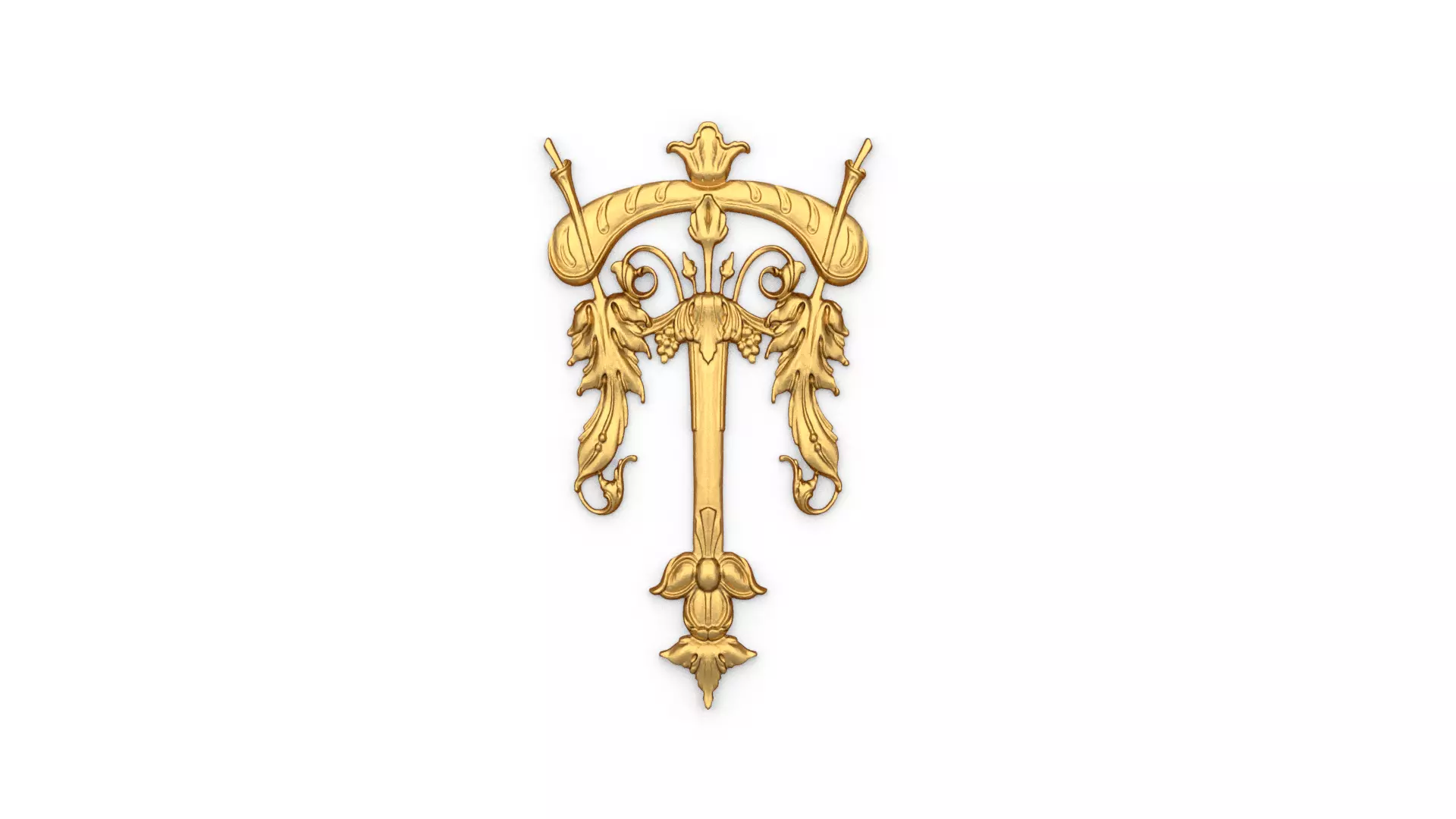 Classic carved decor ornament 512 3D print model