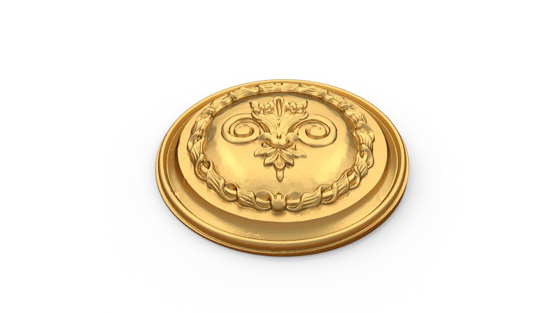 Classic carved decor ornament 513 3D print model_3