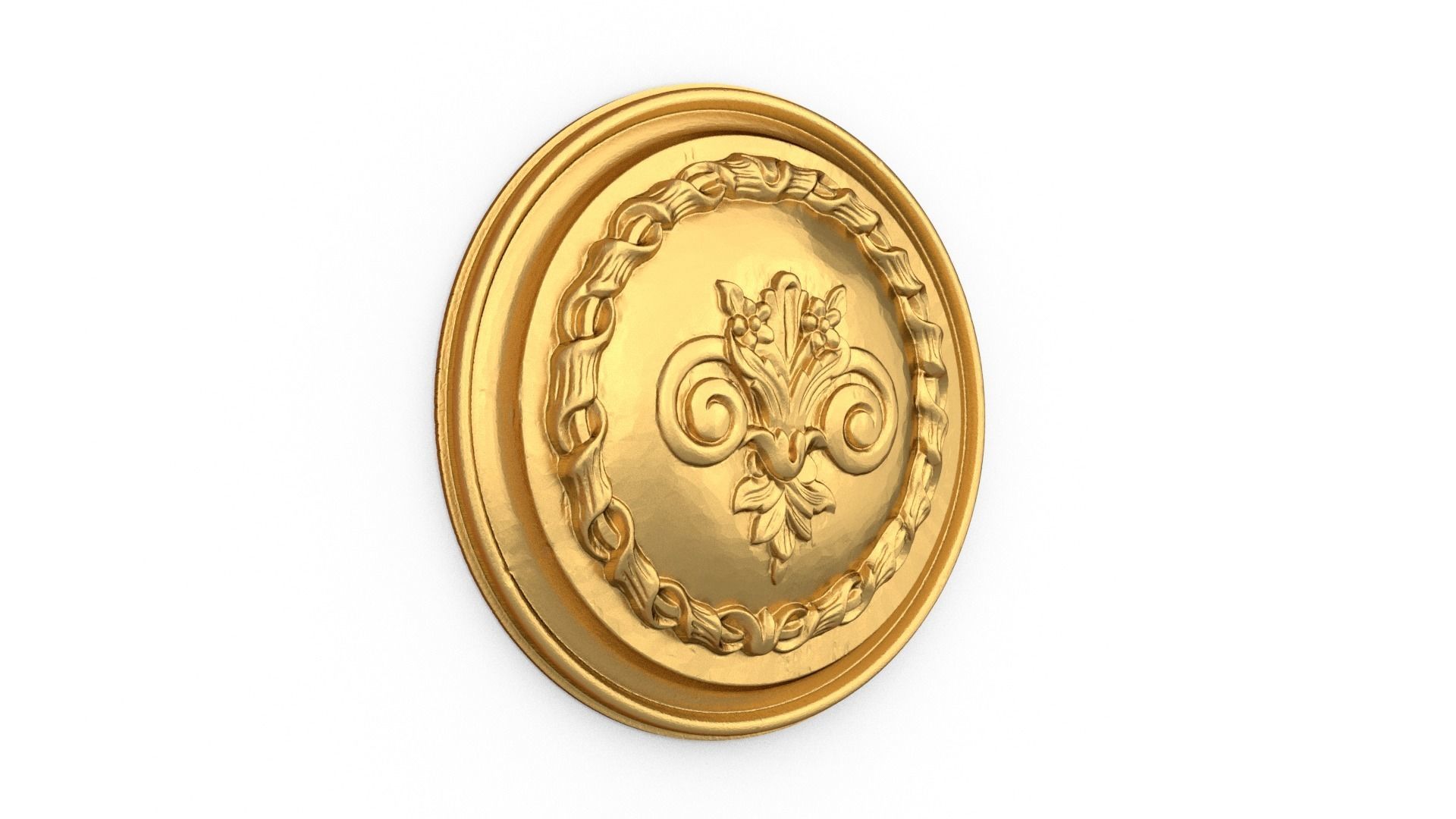 Classic carved decor ornament 513 3D print model_1