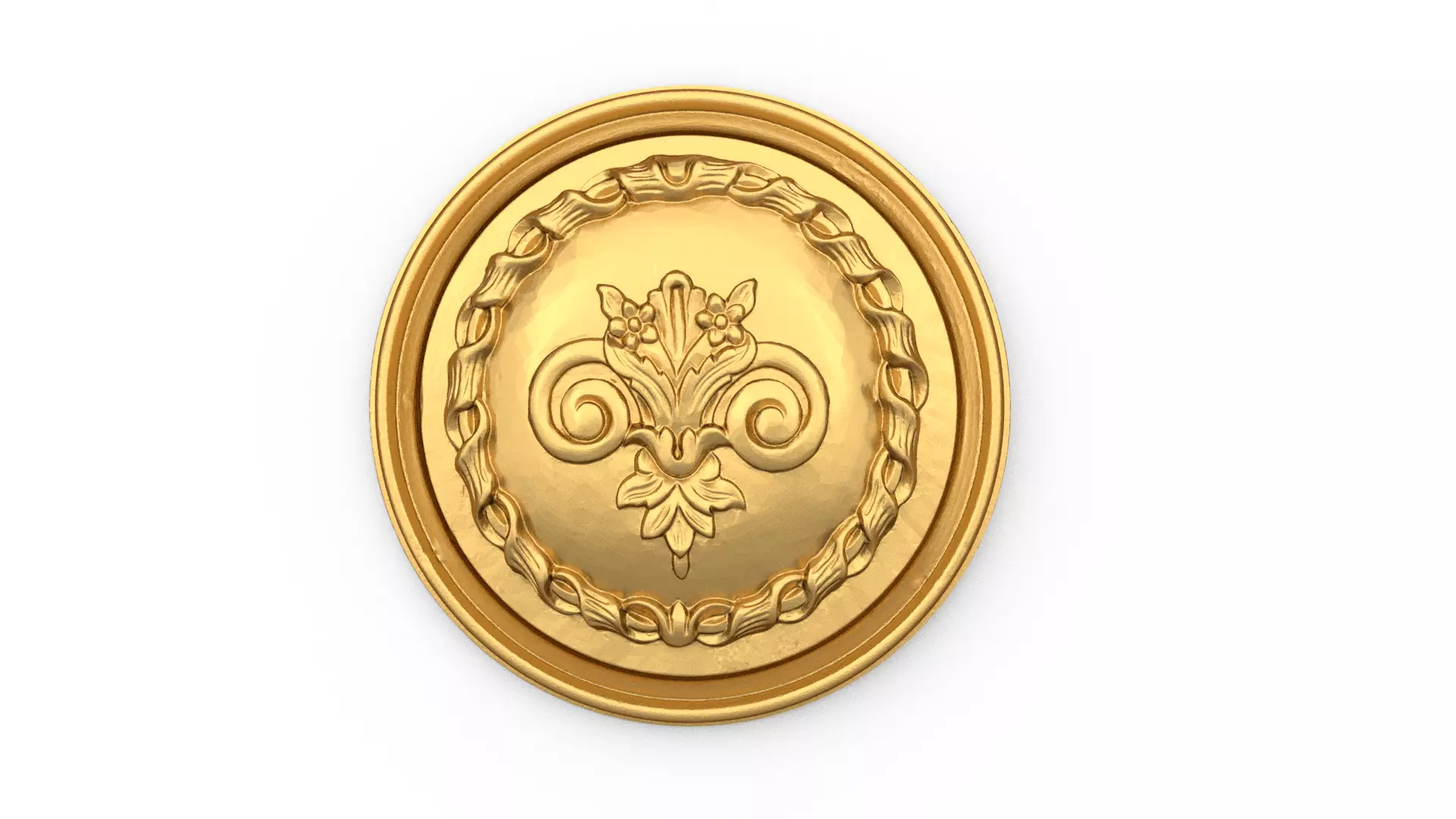 Classic carved decor ornament 513 3D print model_0