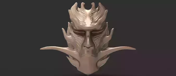African shaman mask 3 3D model