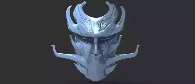 African Zulu mask 3D model