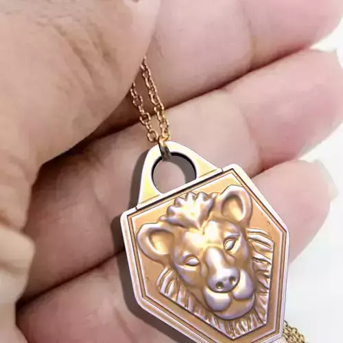 Lion Pendant M01  3D print model