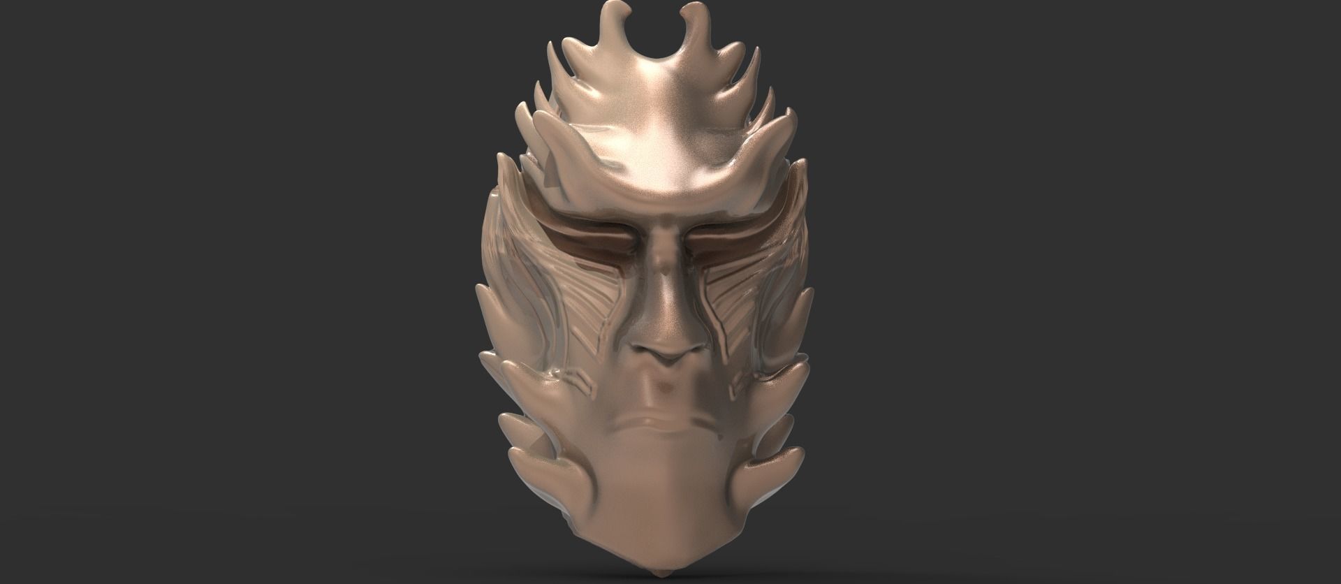 African shaman mask collection 1  3D model_7