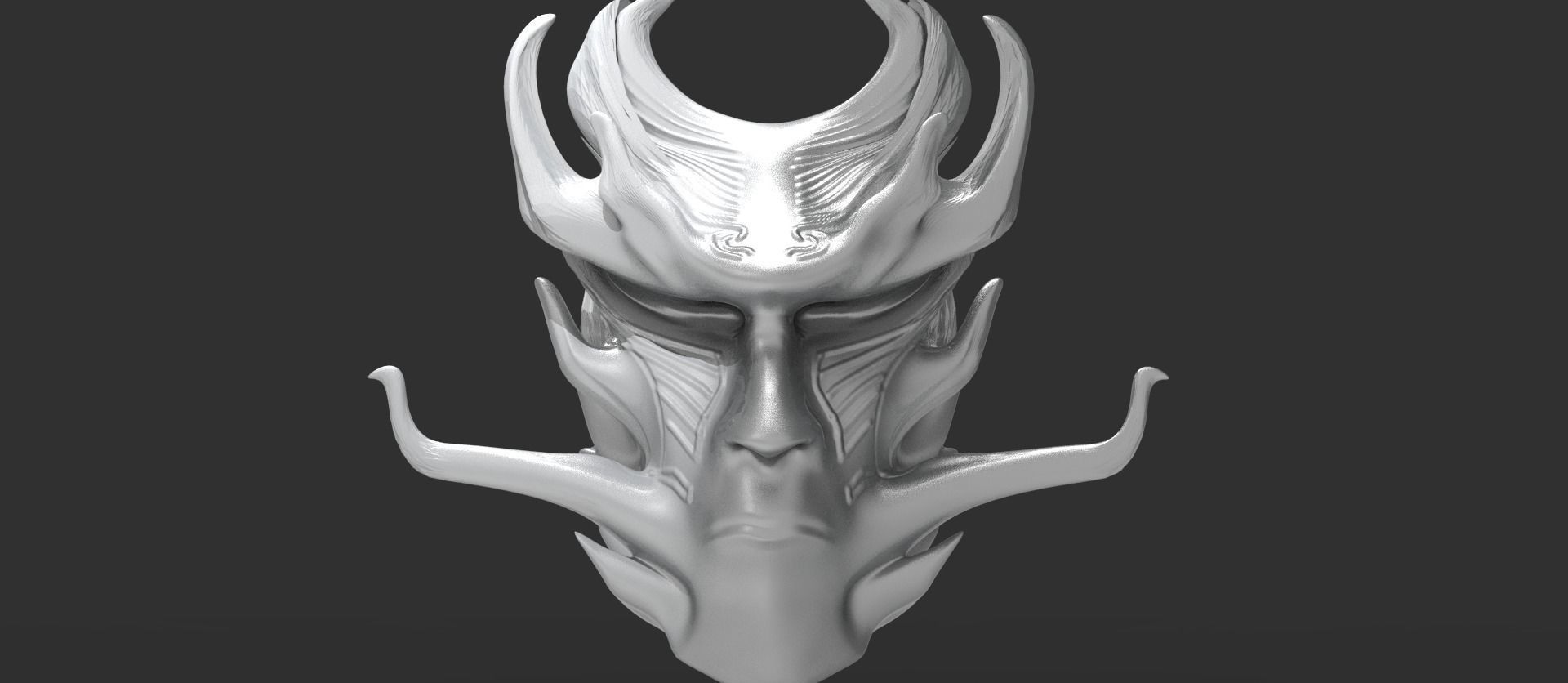 African shaman mask collection 1  3D model_8