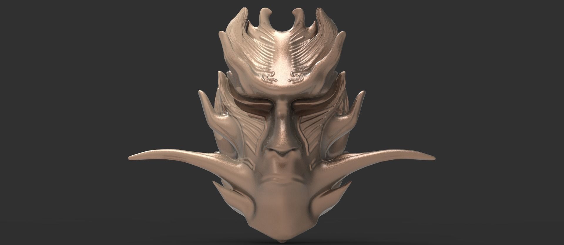 African shaman mask collection 1  3D model_3