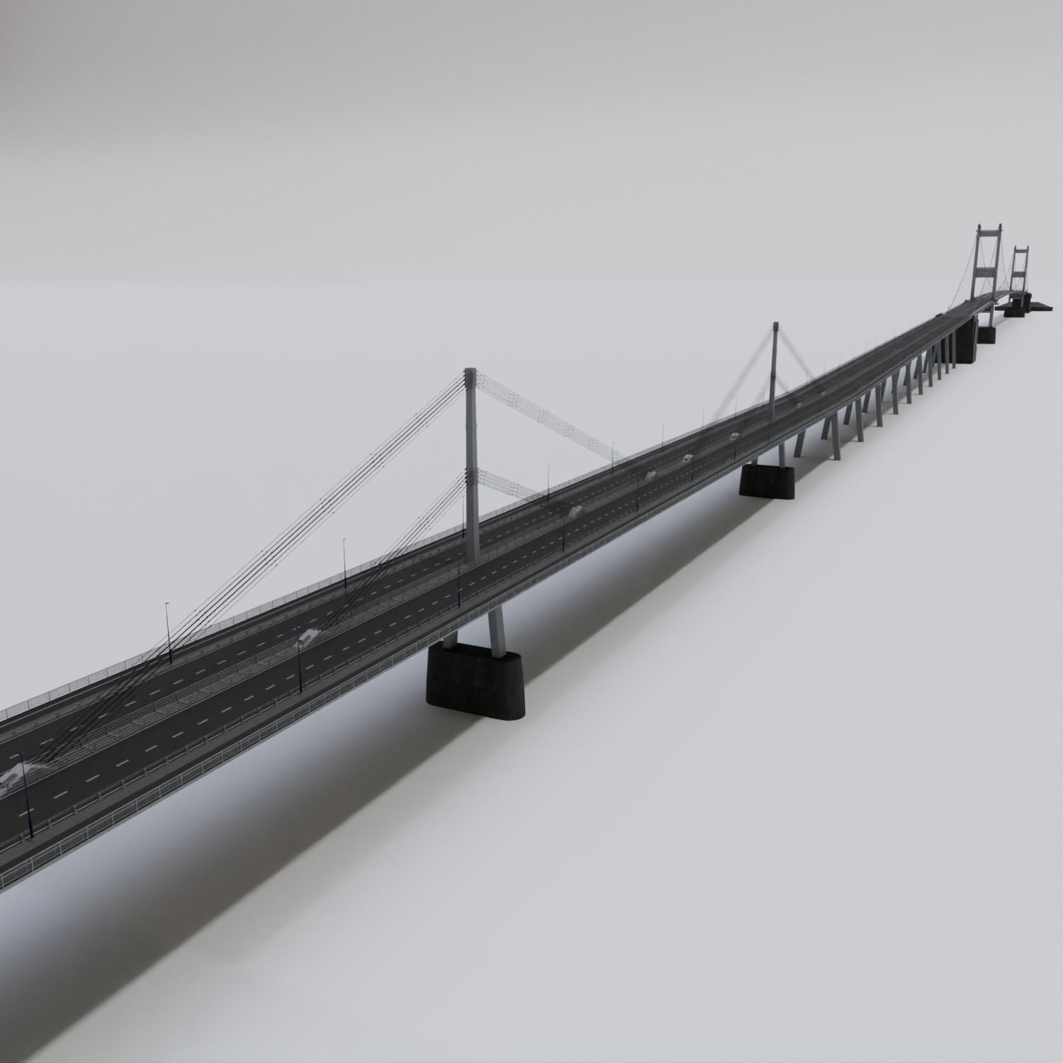 Severn Bridge 3D model_4