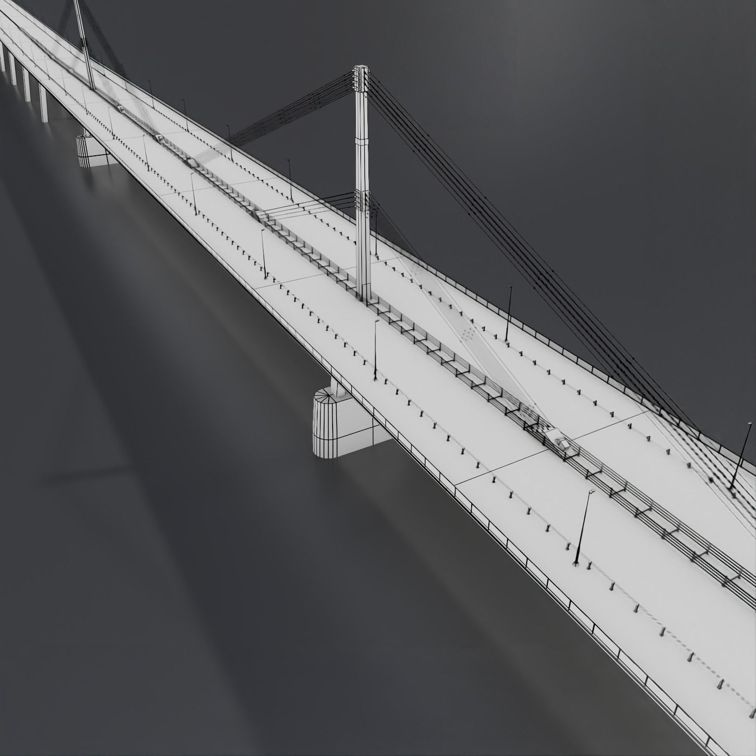 Severn Bridge 3D model_18