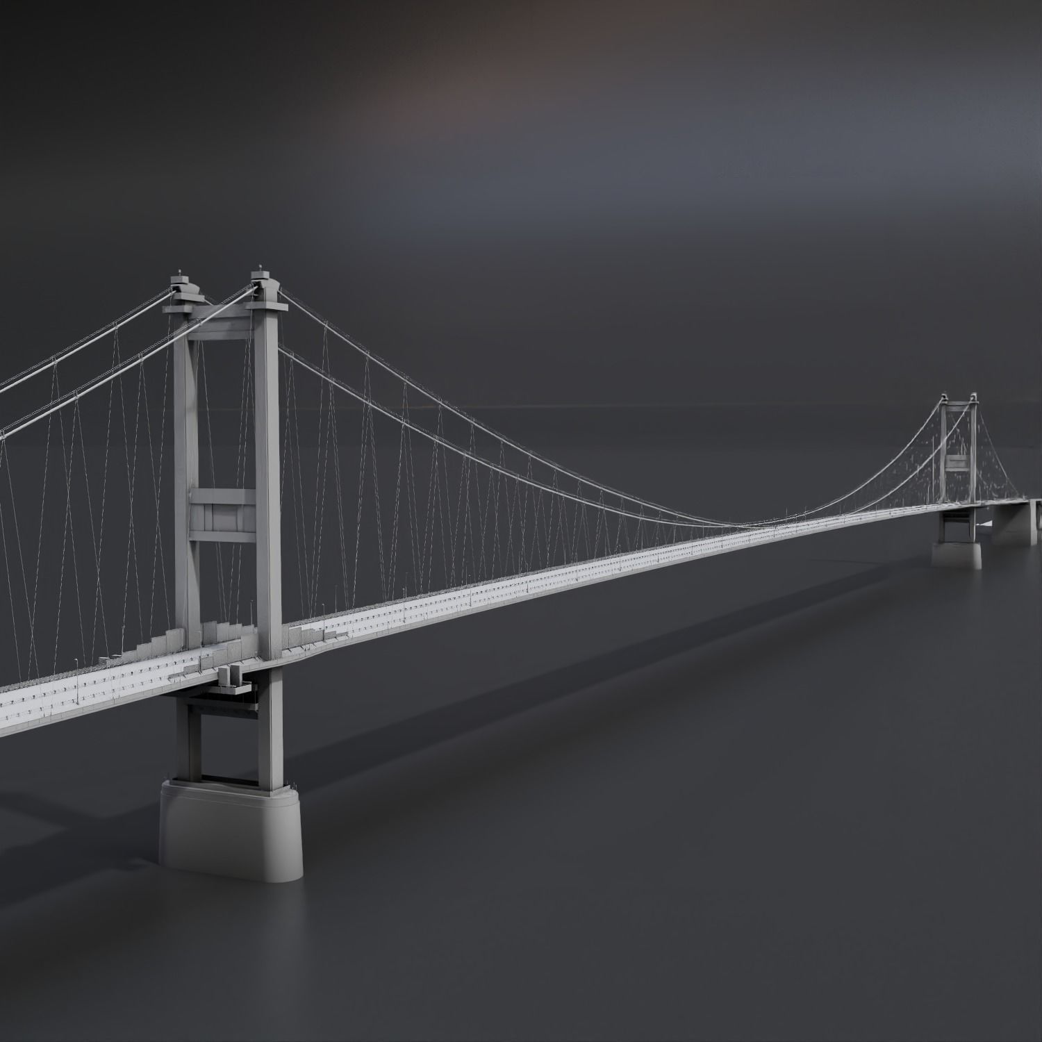 Severn Bridge 3D model_13