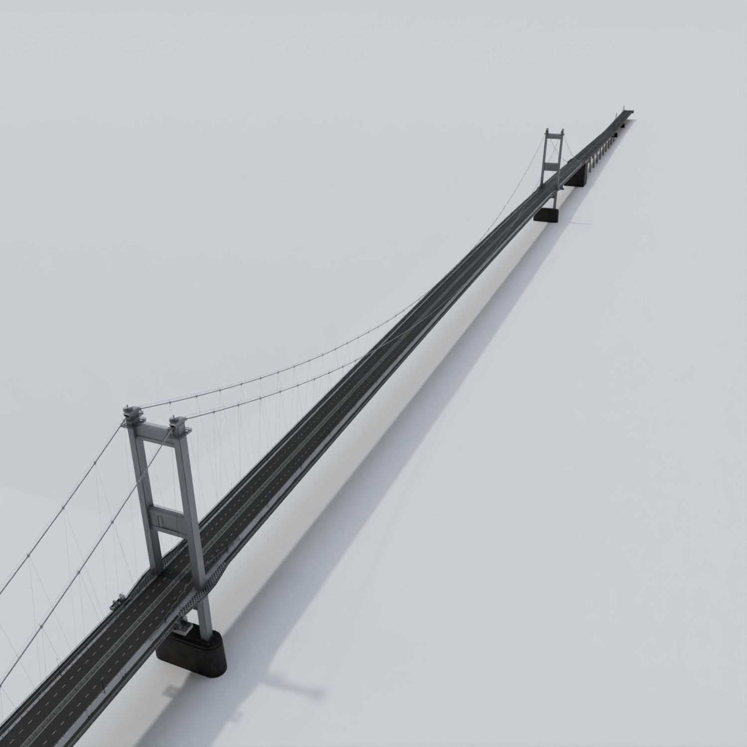 Severn Bridge 3D model_5