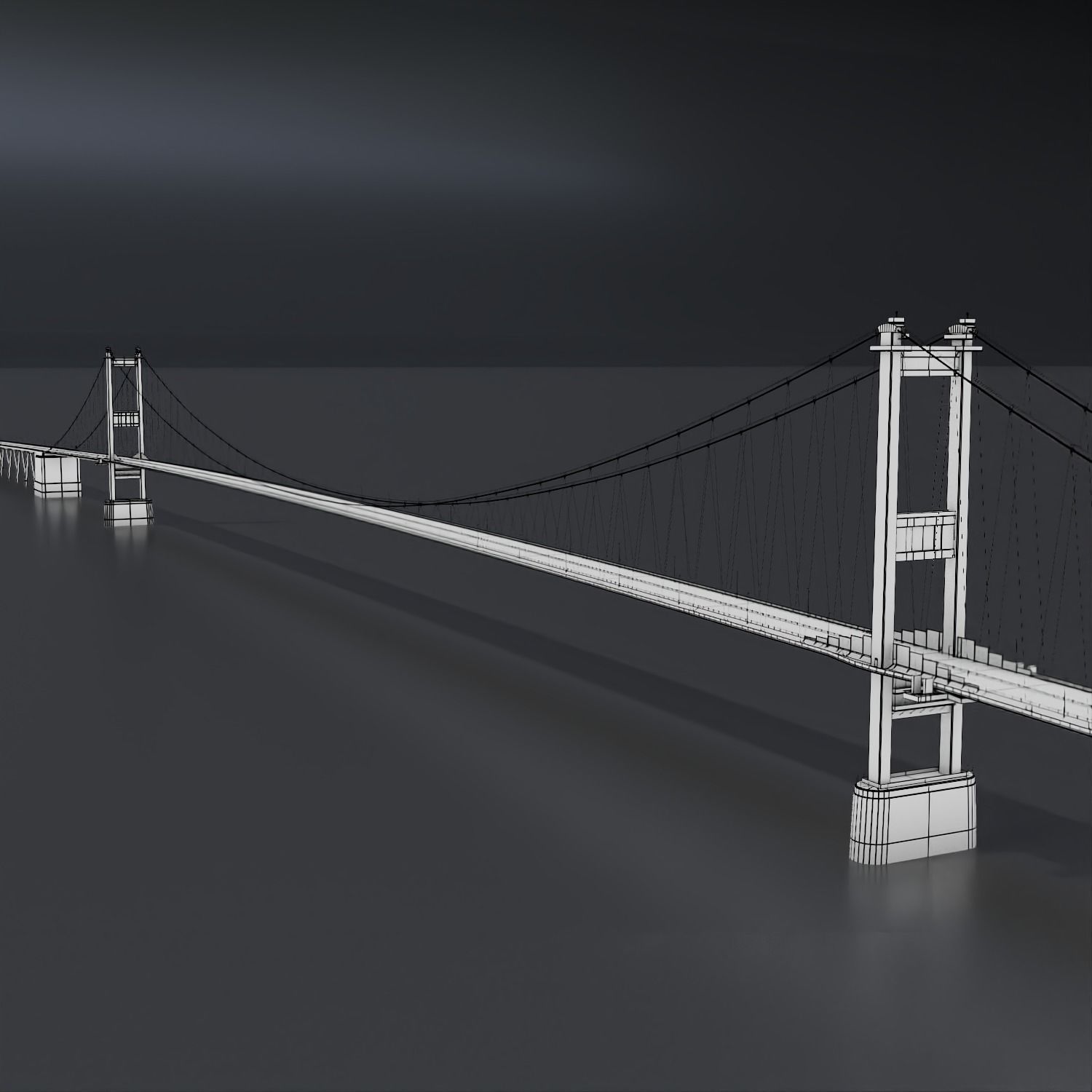 Severn Bridge 3D model_17