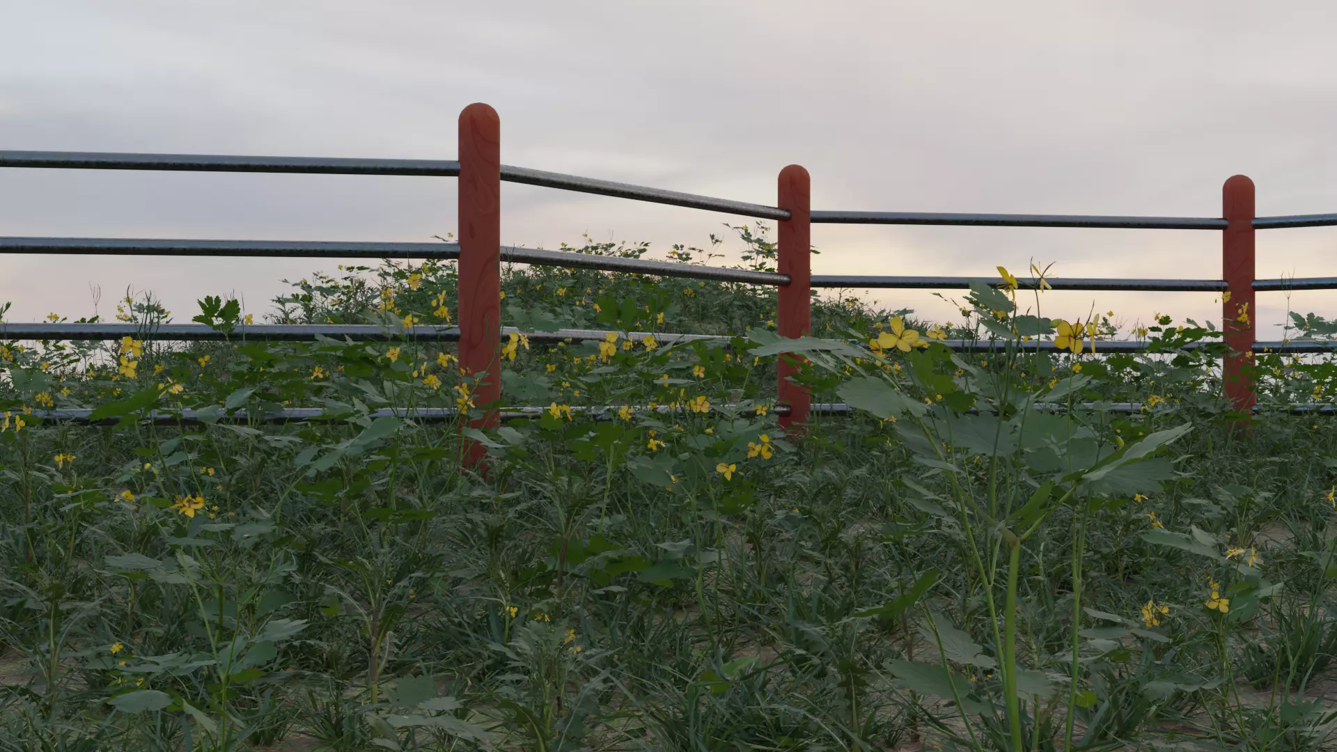 Simple Fence Free low-poly 3D model