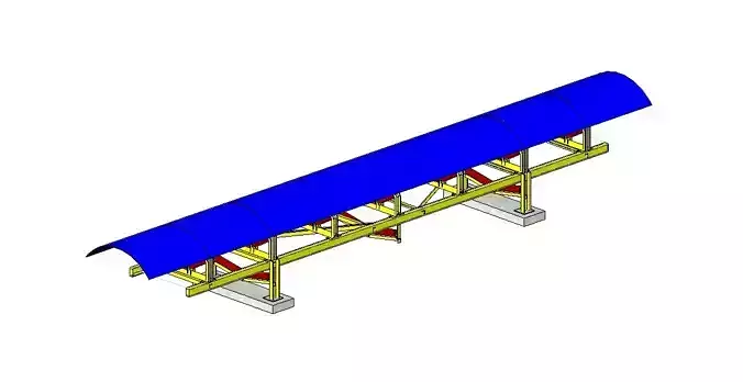 PARAMETRIC STRINGGER CONVEYOR WITH COVER ROOF