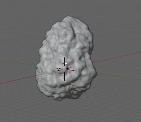 2 cartoon clouds 3D model_4