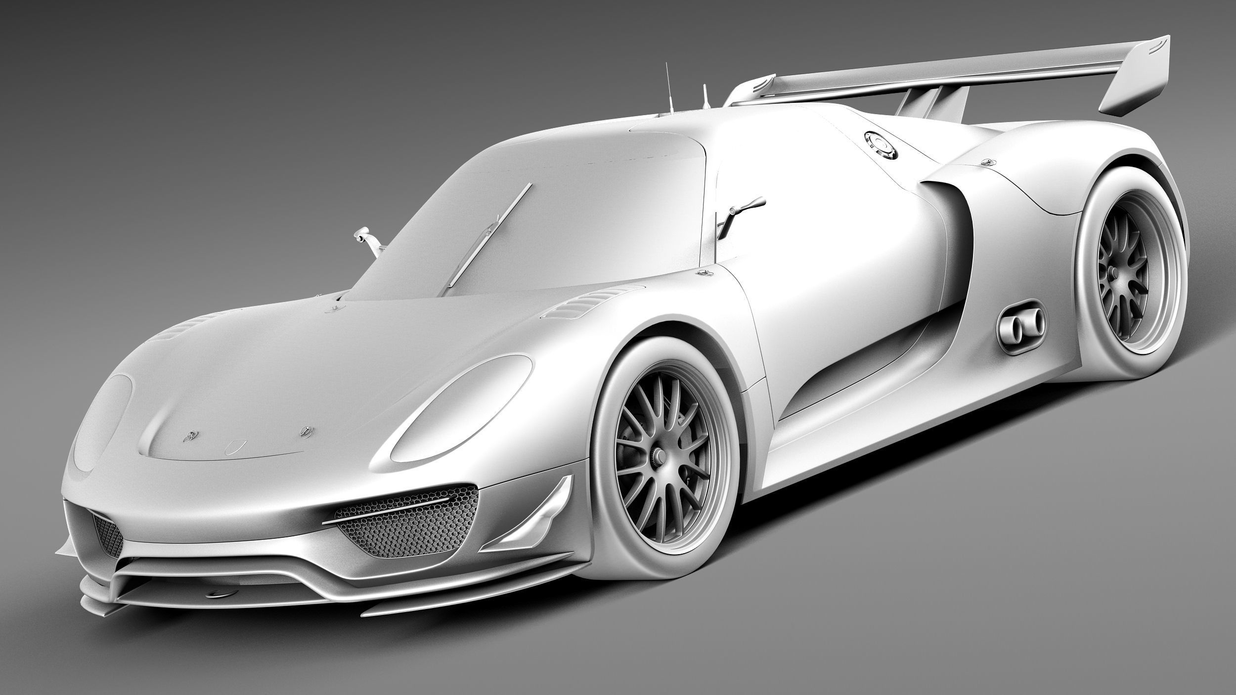 Porsche 918 RSR 2012 3D model_8