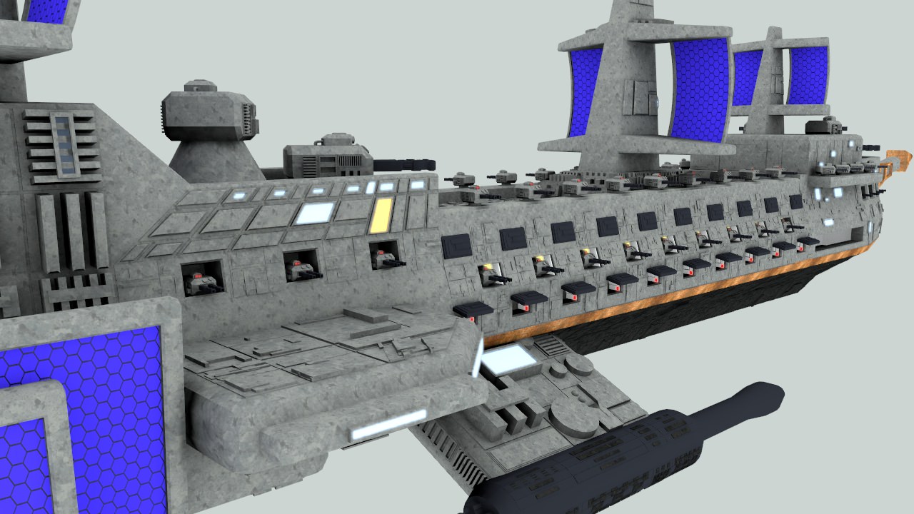 Space assault frigate 3D model_12
