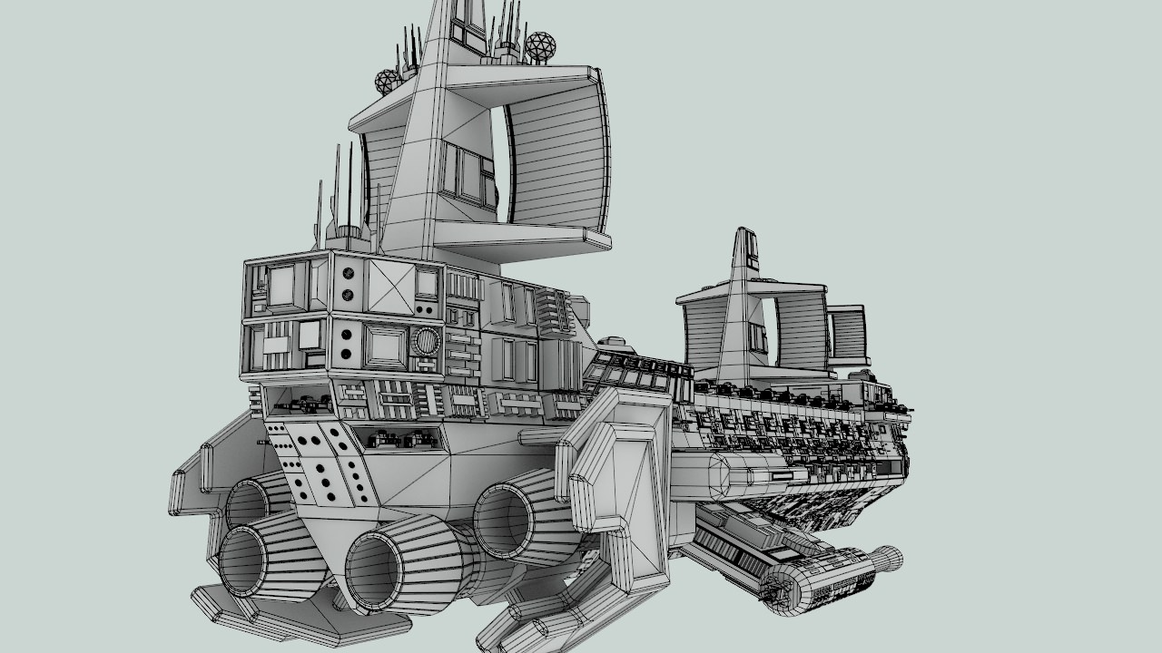 Space assault frigate 3D model_14