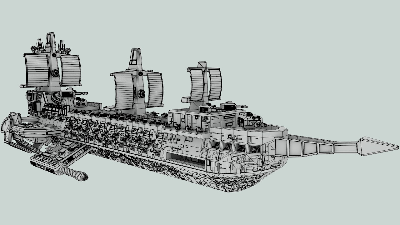 Space assault frigate 3D model_13