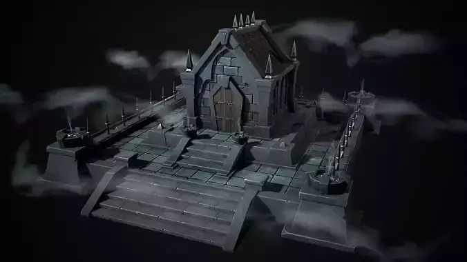 Stylized crypt