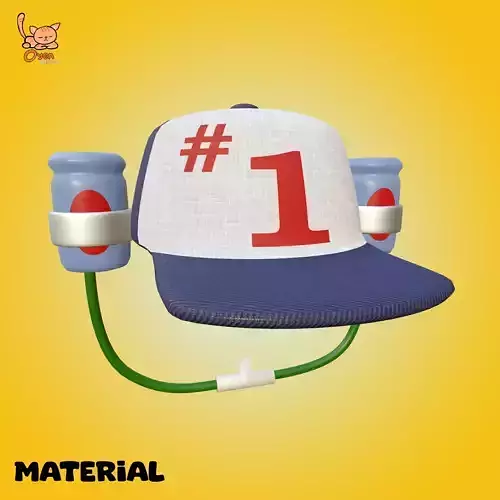 Soda Drink Hat smitty werben man jensen 3D model
