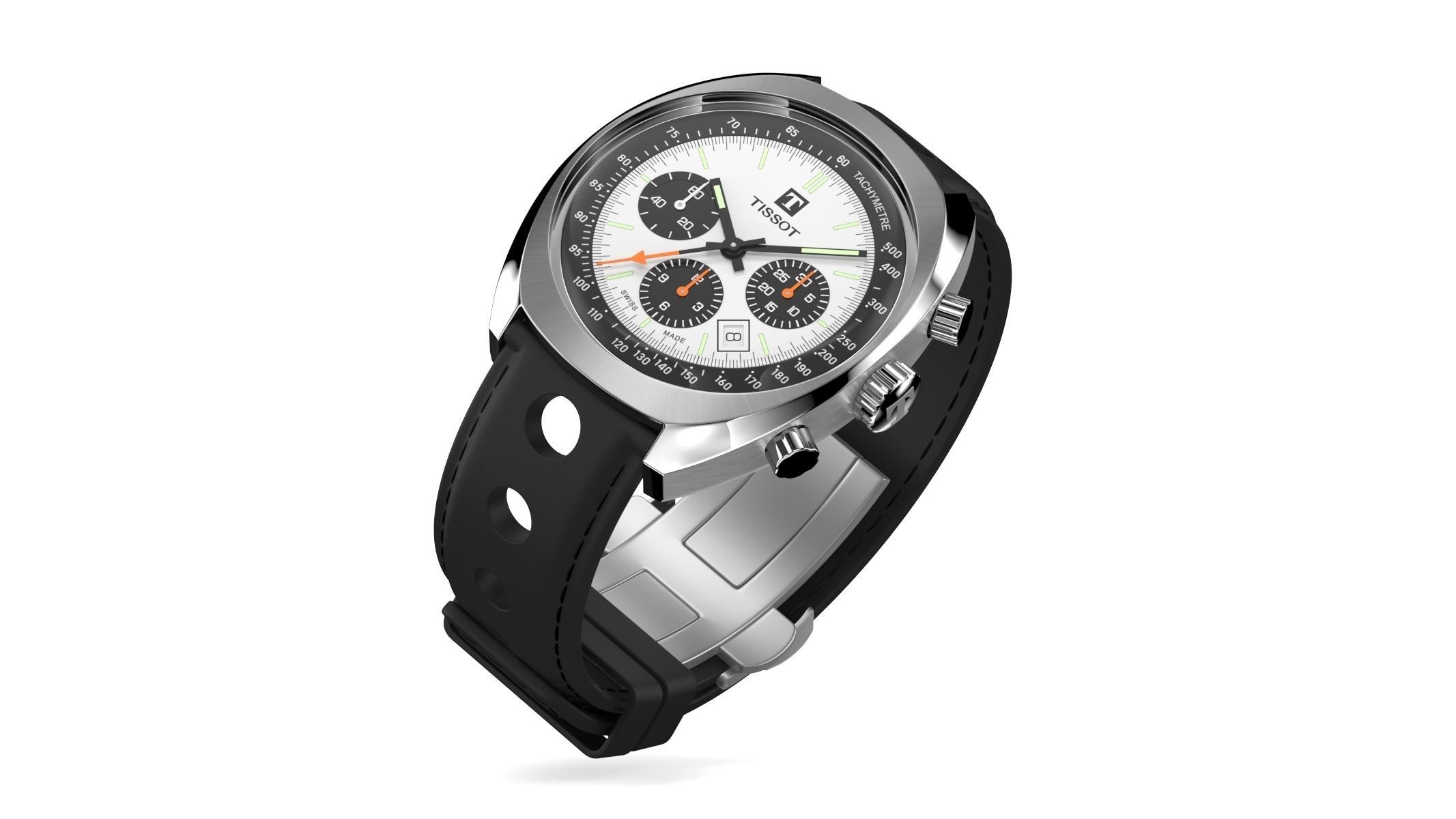 Tissot Heritage 1973 3D model_1