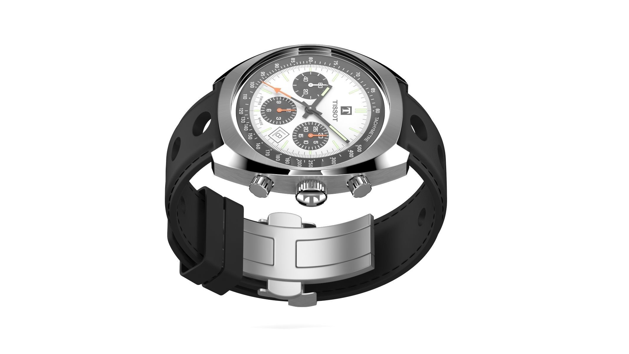 Tissot Heritage 1973 3D model_9