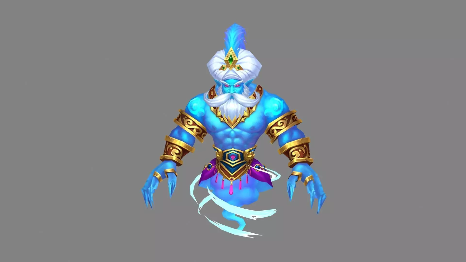 Cartoon magic lamp - Fairy tales Low-poly 3D model