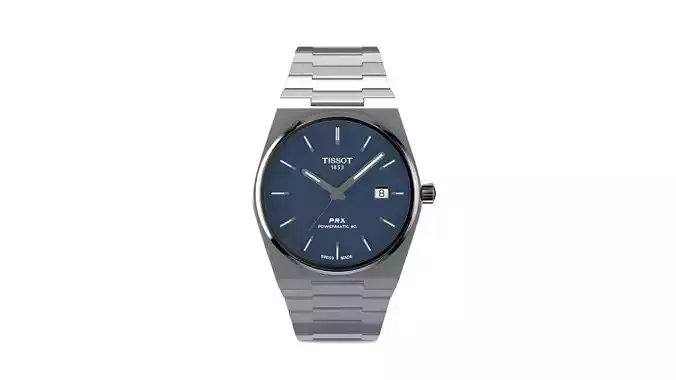 Tissot Prx Powermatic 80 40mm Blue 3D model | CGTrader