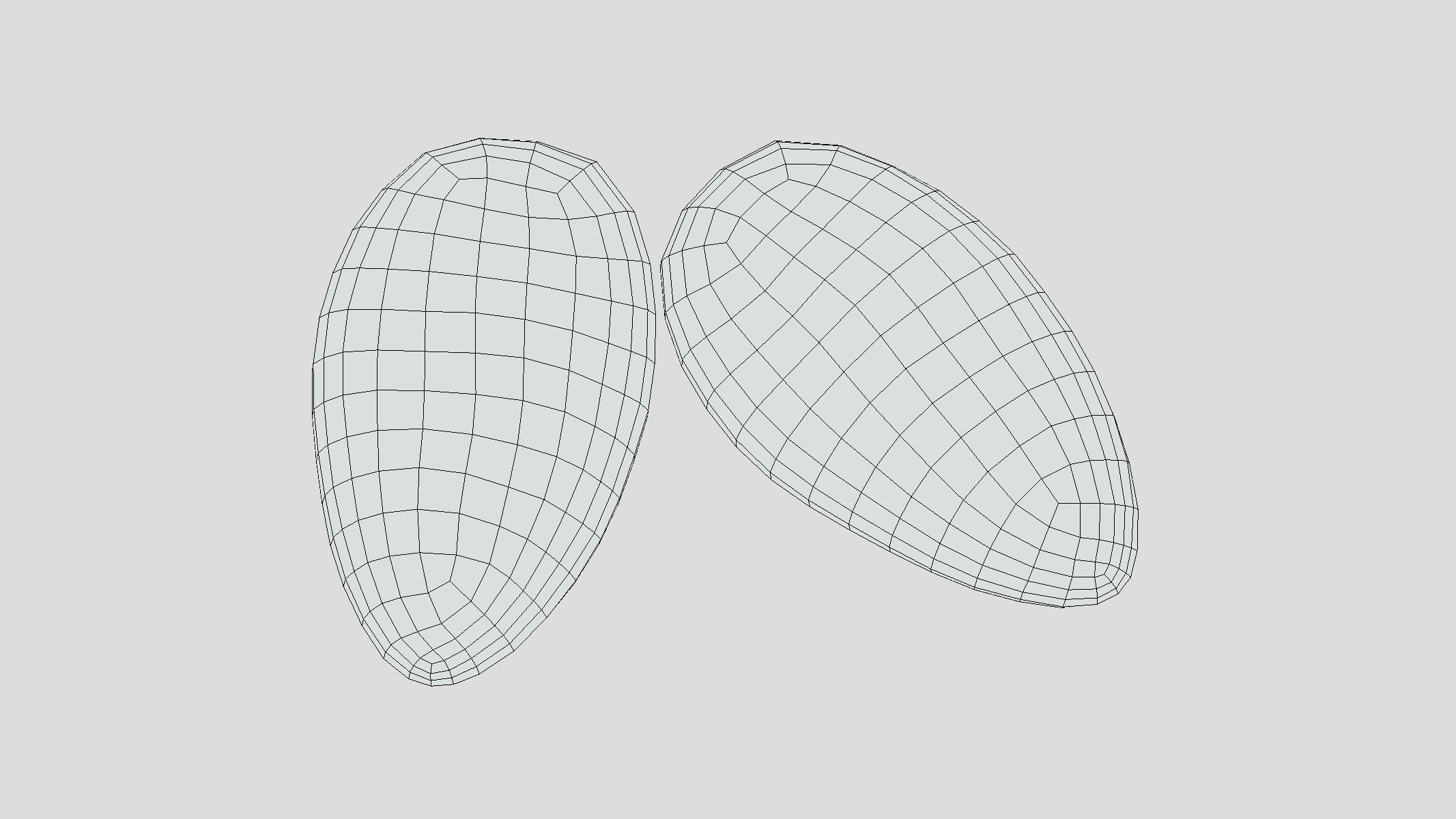 Almond Low Poly Low-poly 3D model_11