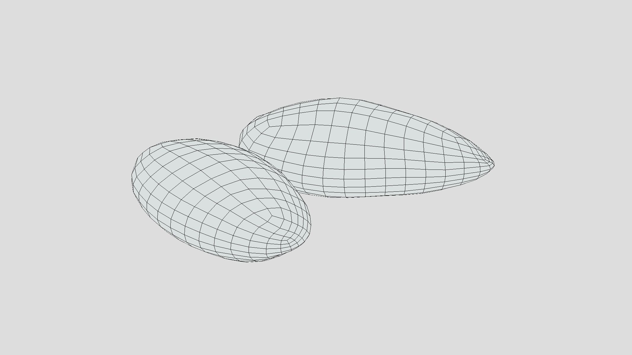 Almond Low Poly Low-poly 3D model_1